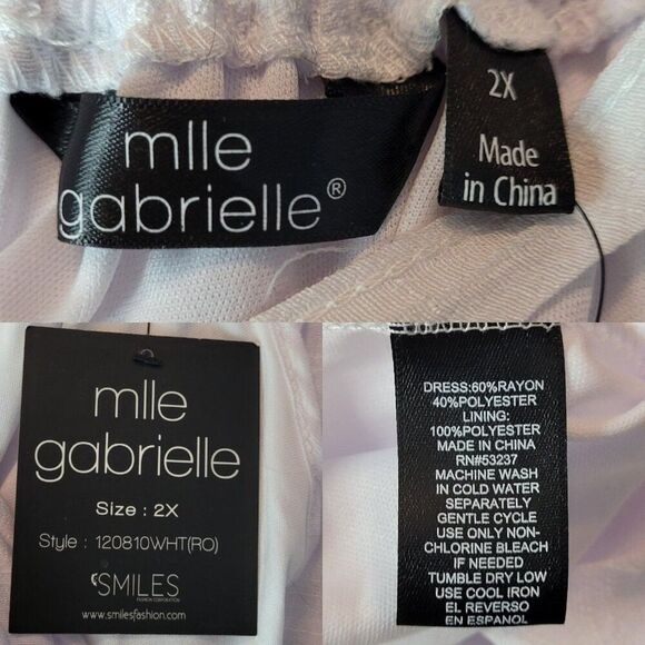 Womens White Gauze Halter Maxi Dress Plus Sz 2X Lightweight Ruffled Summer Boho - Picture 3 of 10